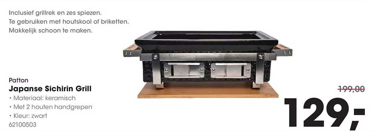 Patton Japanse Sichirin Grill