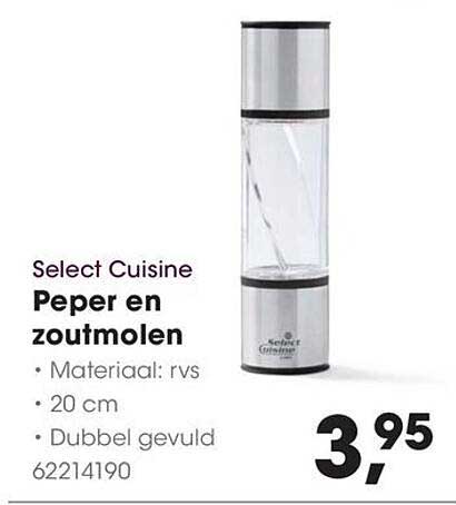 Peper en zoutmolen