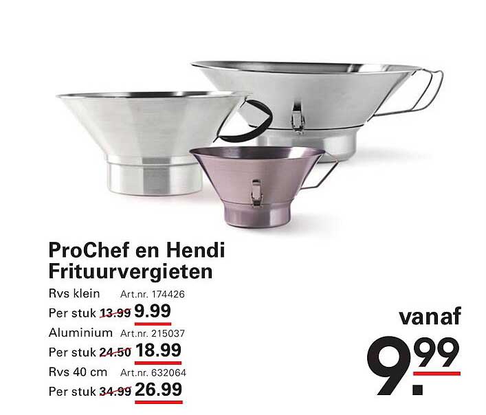 ProChef en Hendi Frituurgieten