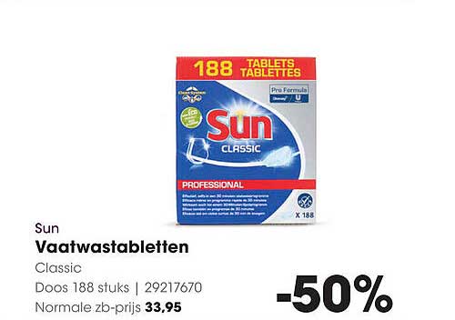 Sun Vaatwastabletten Classic