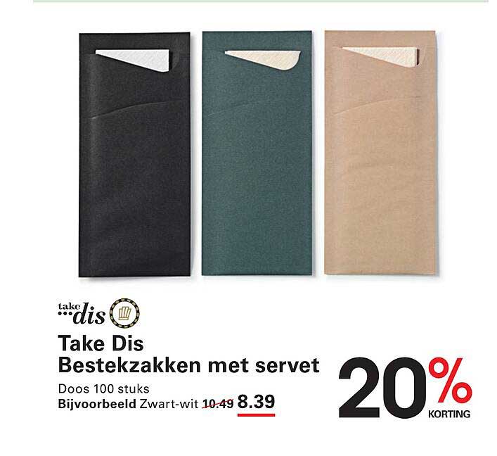 Take Dis Besteckzakken met servet
