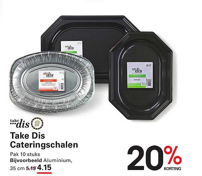 Take Dis Catering Schalen Pak 10 stuks