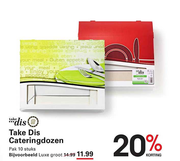 Take Dis Cateringdozen Pak 10 stuks