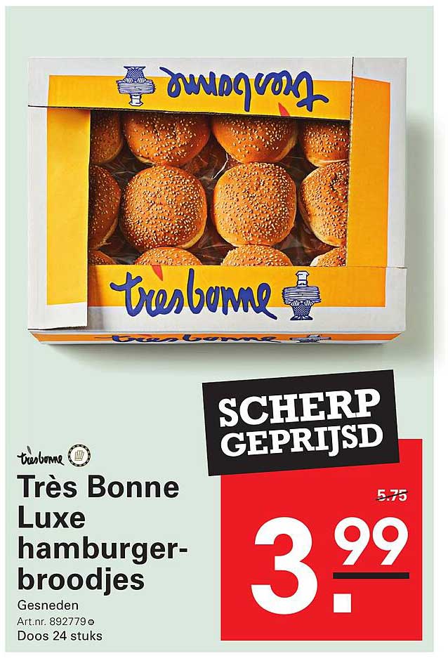 Très Bonne Luxe hamburger-broodjes