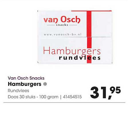 Van Osch Snacks Hamburgers