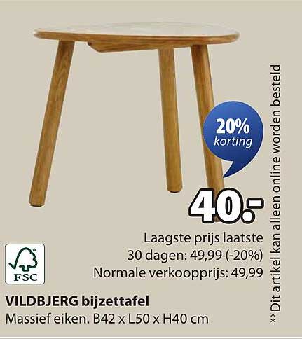 VILDBJERG bijzettafel