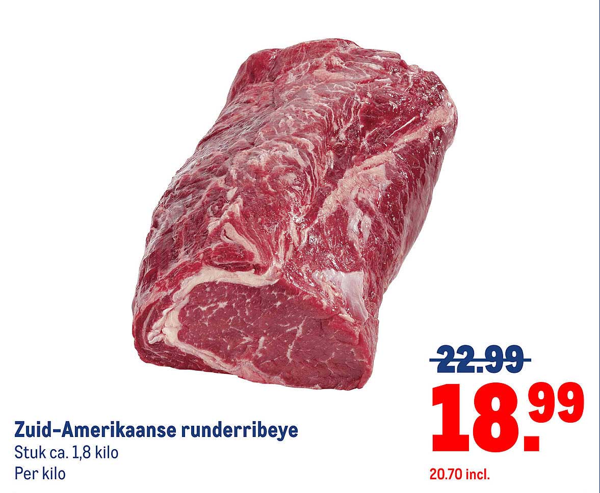 Zuid-Amerikaanse runderribeye