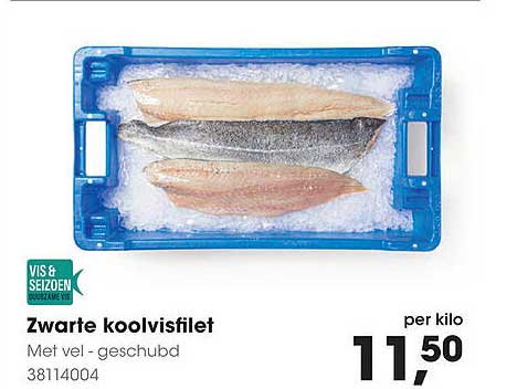 Zwarte koolvisfilet