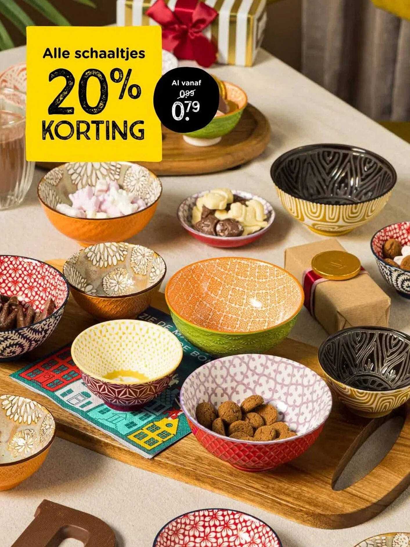 20% KORTING op alle schaaltjes