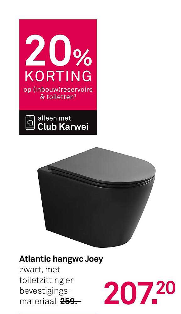 20% KORTING op (inbouw)reservoirs & toiletten