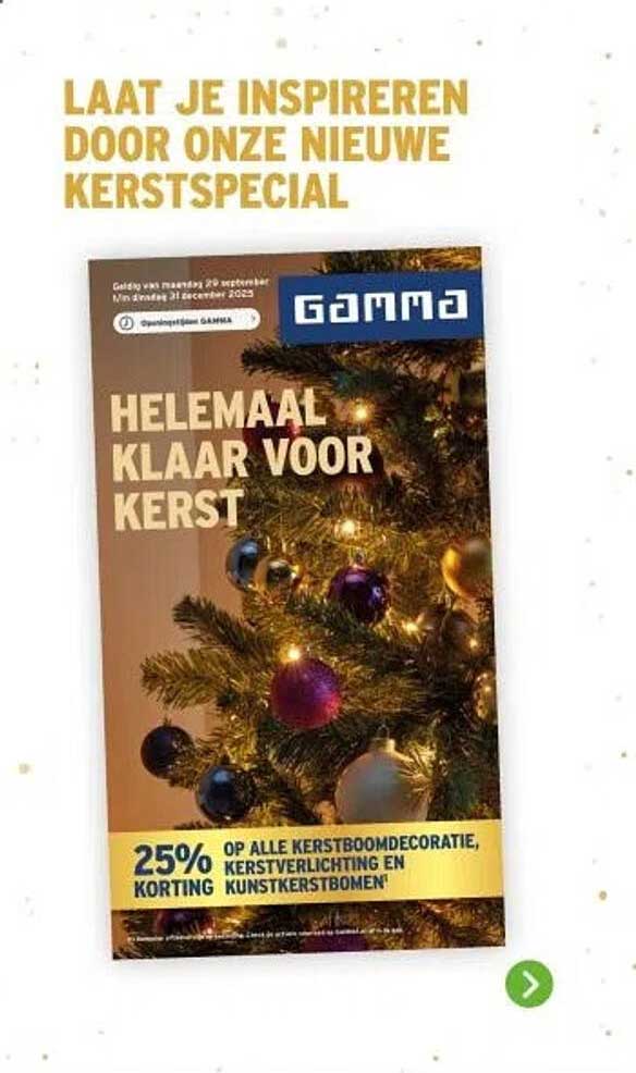 25% KORTING OP ALLE KERSTBOOMDECORATIE, KERSTVERLICHTING EN KUNSTKERSTBOMEN