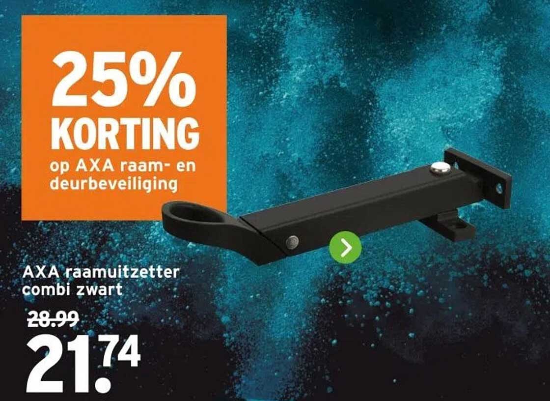 25% KORTING op AXA raam- en deurbeveiliging