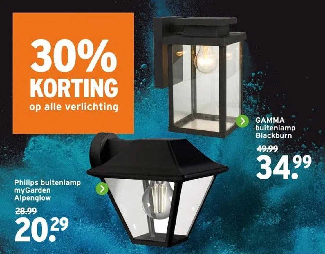 30% KORTING op alle verlichting