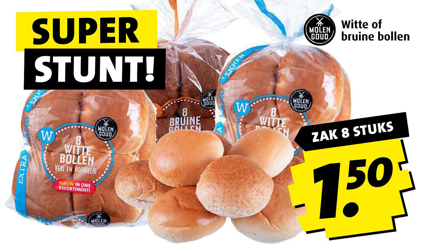 8 Witte of bruine bollen