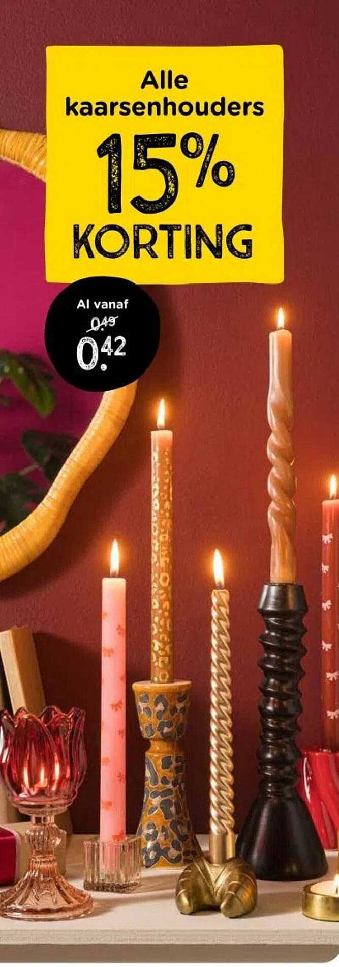 Alle kaarsenhouders 15% KORTING