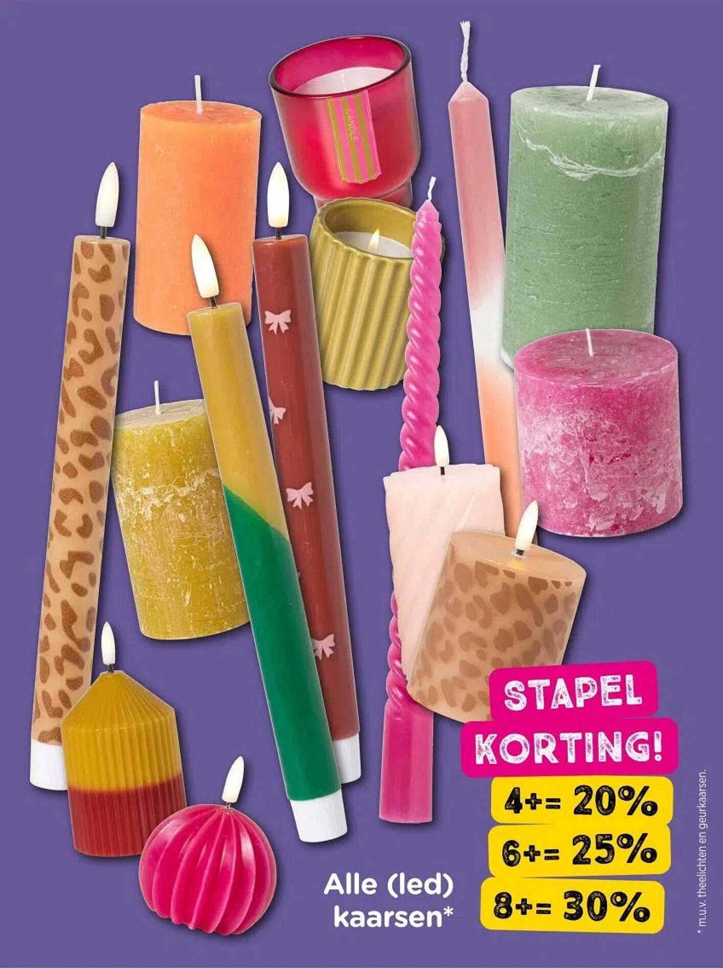 Alle (led) kaarsen*