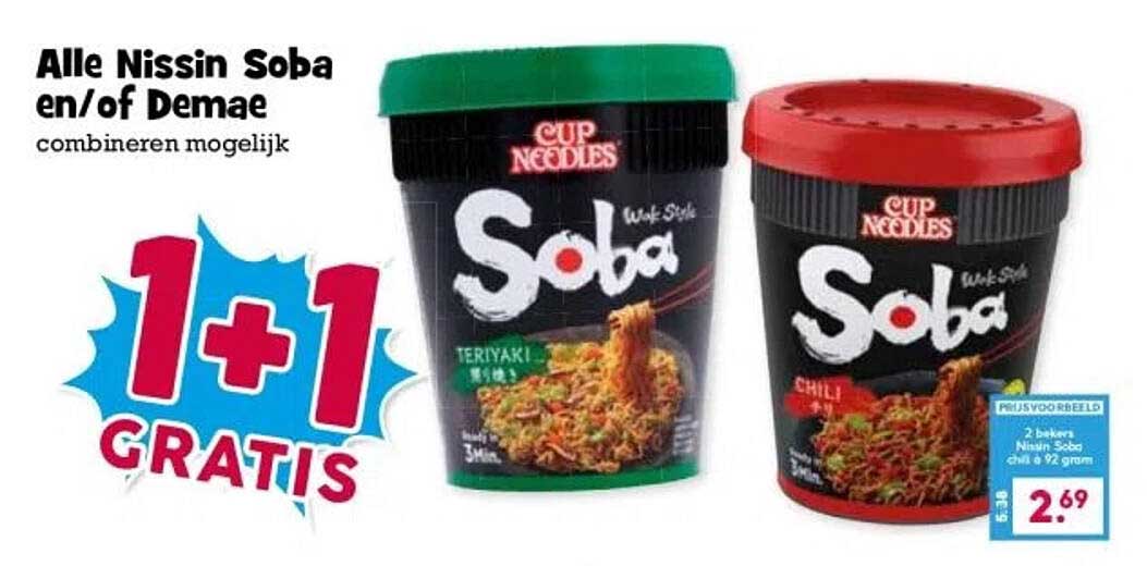 Alle Nissin Soba en/of Demae