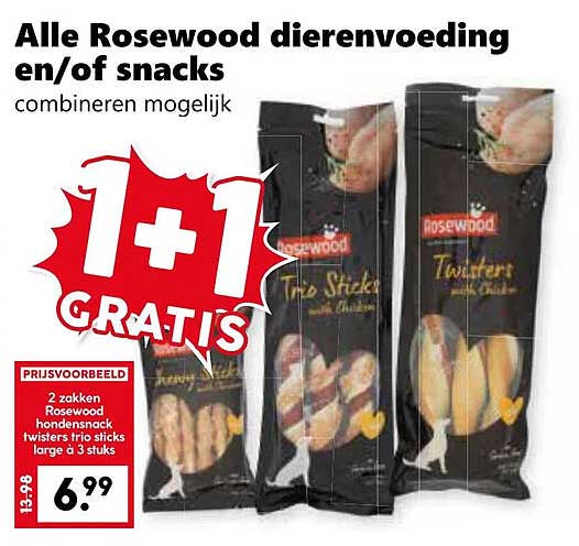 Alle Rosewood dierenvoeding en/of snacks