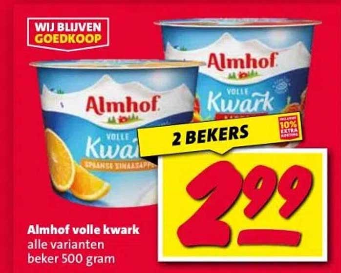 Almhof volle kwark 2 bekers