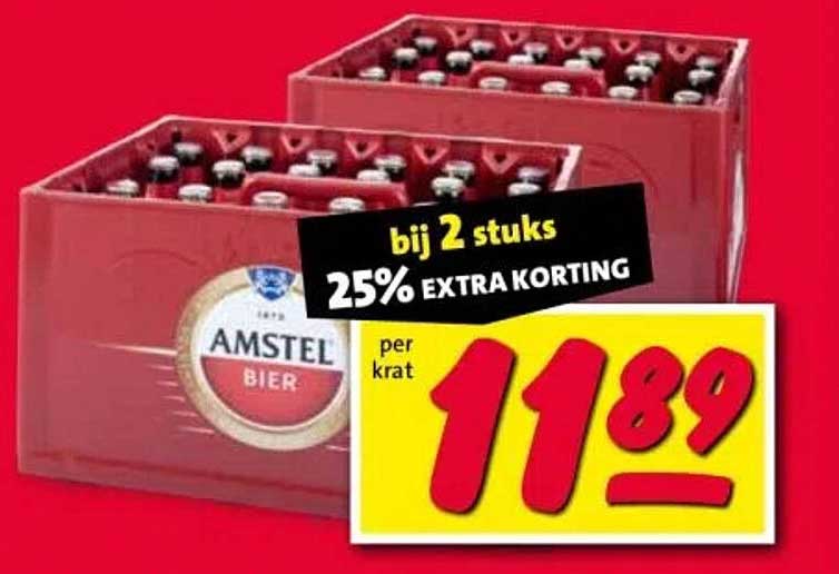Amstel Bier bij 2 stuks 25% EXTRA KORTING