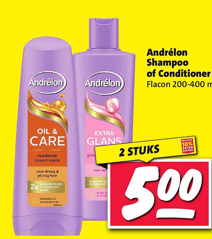 Andrélon Shampoo of Conditioner Flacon 200-400 ml