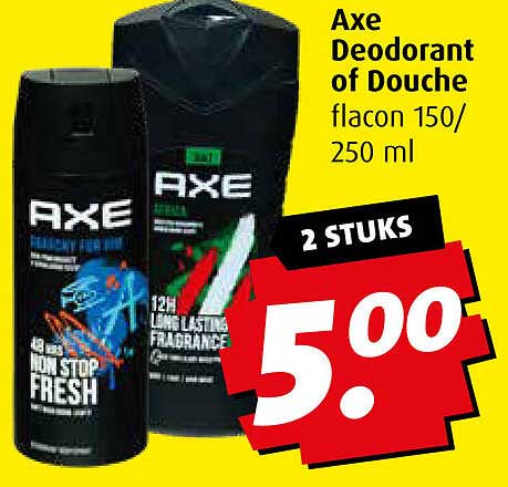 Axe Deodorant of Douche flacon 150/250 ml