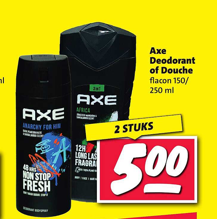 Axe Deodorant of Douche flacon 150/250 ml