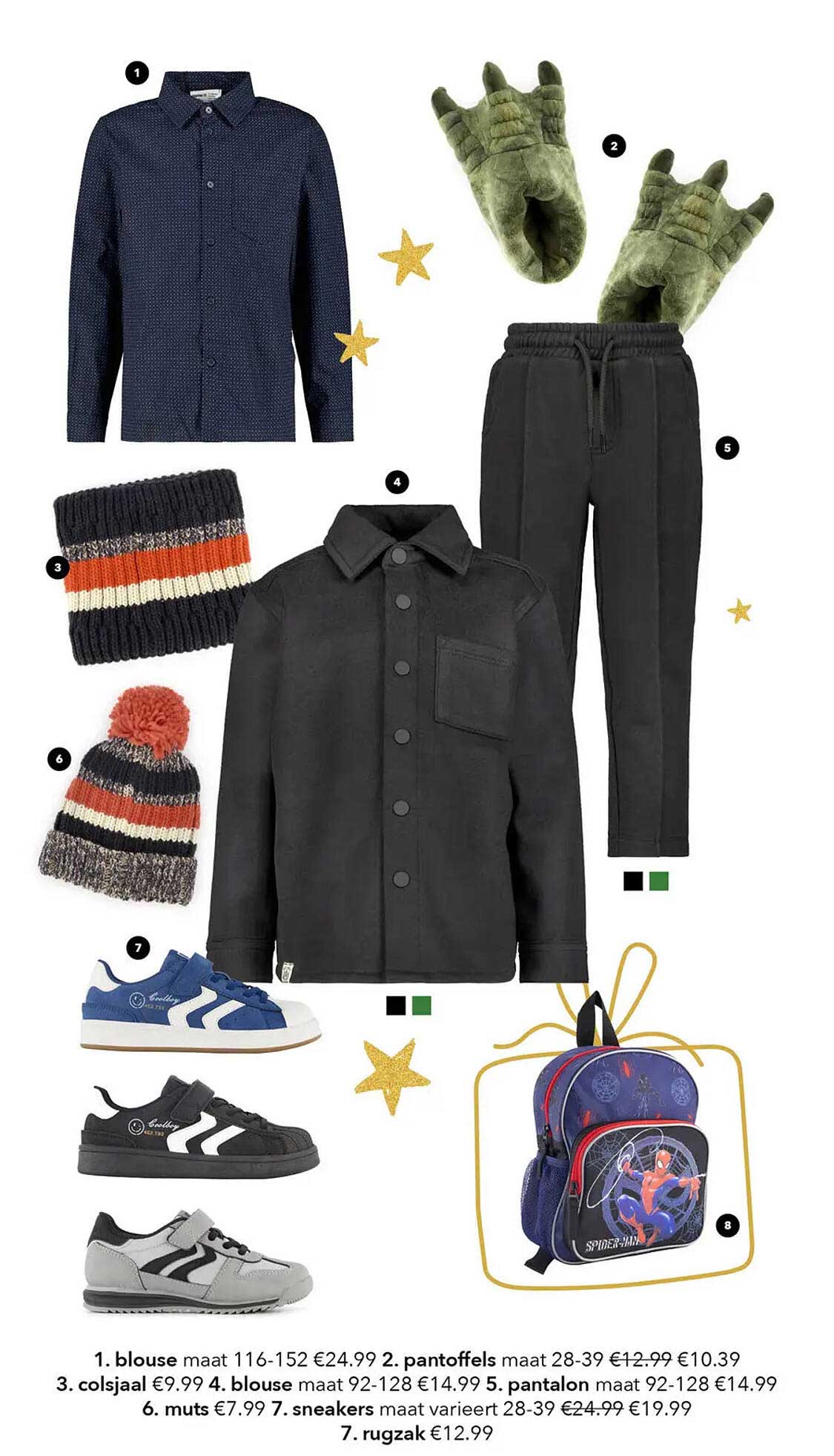 Blouse maat 116-152 €24.99