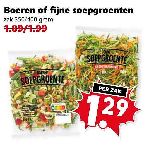 Boeren of fijne soepgroenten