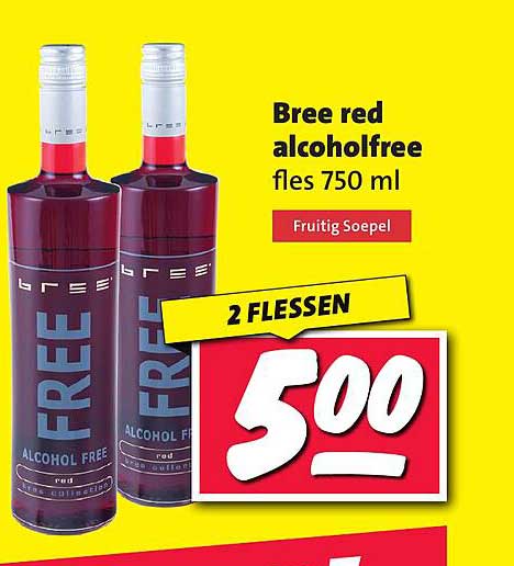 Bree red alcoholfree fles 750 ml