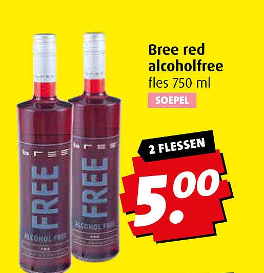 Bree red alcoholfree fles 750 ml