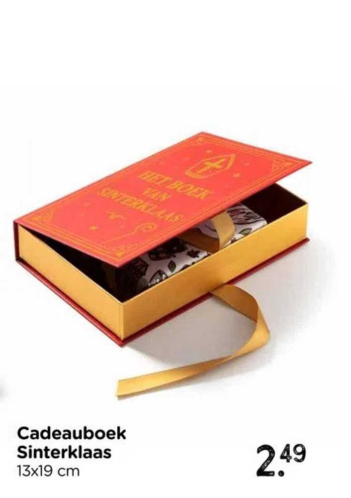 Cadeauboek Sinterklaas 13x19 cm