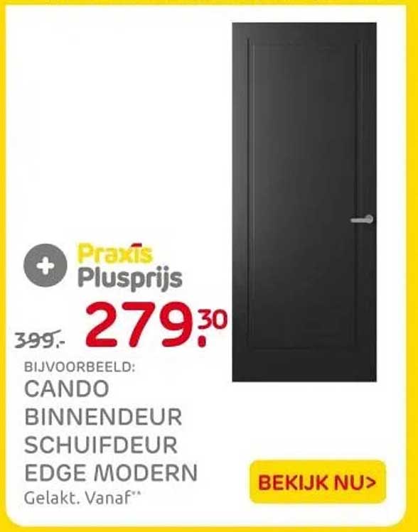 CANDO Binnendeur Schuifdeur Edge Modern Gelakt