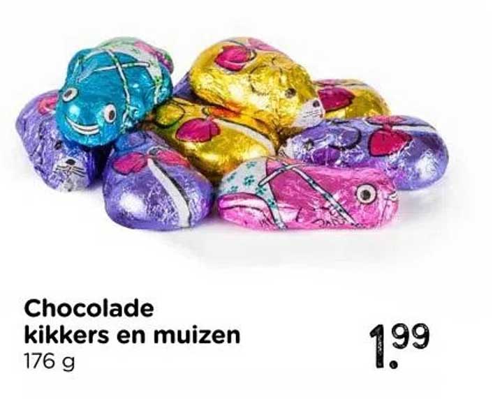 Chocolade kikkers en muizen