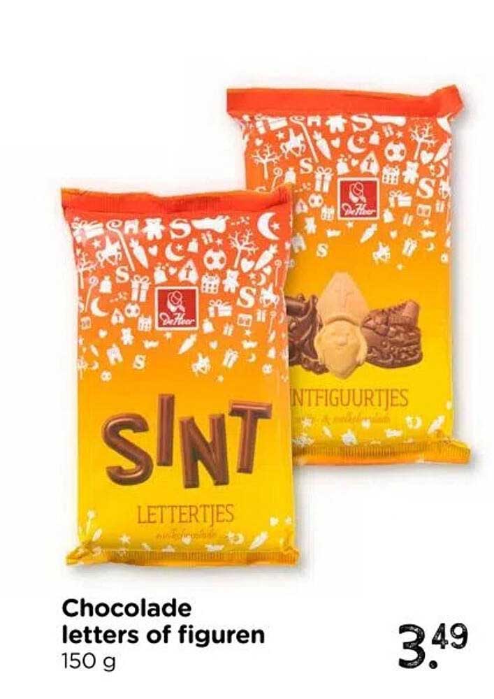 Chocolade letters of figuren 150 g