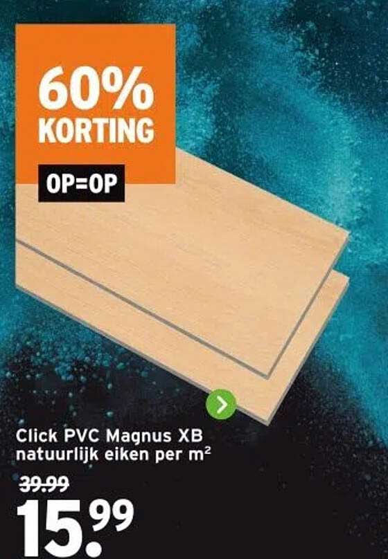 Click PVC Magnus XB natuurlijk eiken per m²