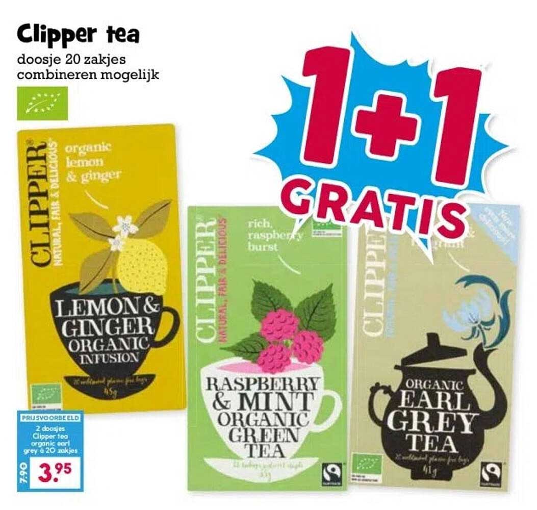 Clipper tea doosje 20 zakjes combineren mogelijk