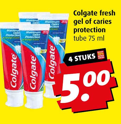 Colgate fresh gel of caries protection tube 75 ml