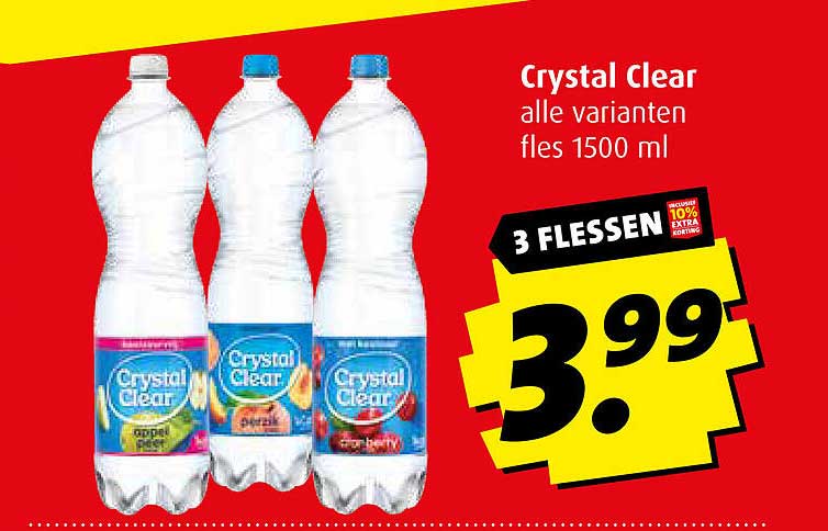 Crystal Clear alle varianten fles 1500 ml