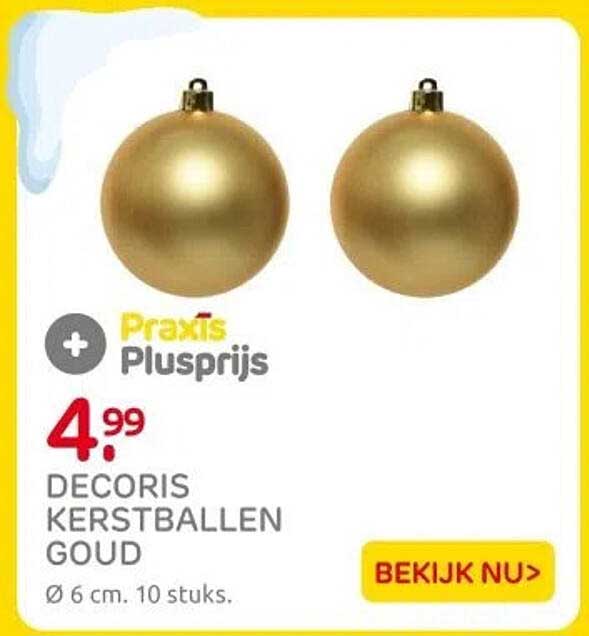 DECORIS KERSTBALLEN GOUD