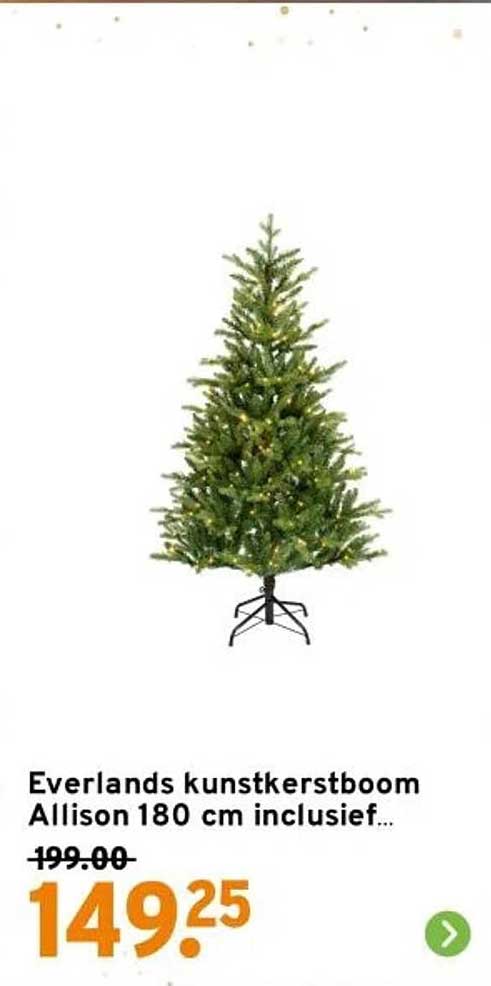 Everlands kunstkerstboom Allison 180 cm inclusief...