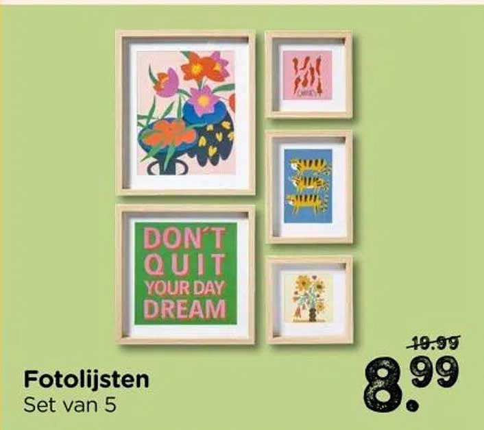 Fotolijsten Set van 5