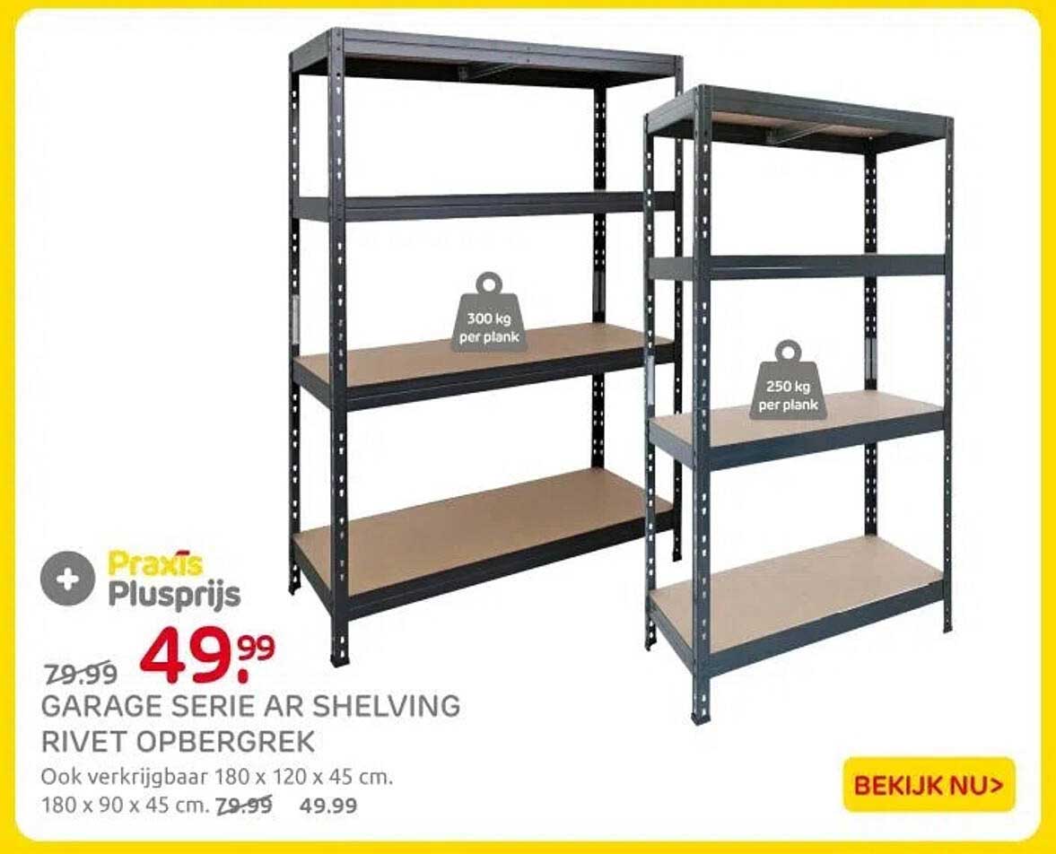 GARAGE SERIE AR SHELVING RIVET OPBERGREK