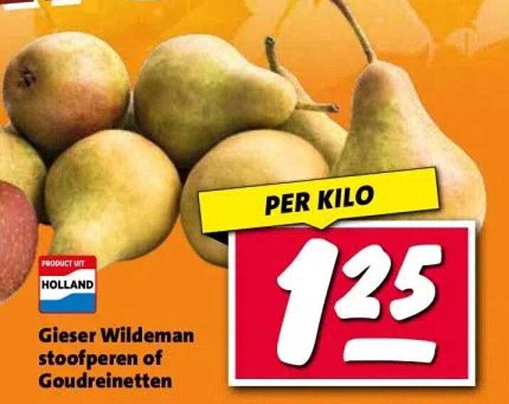 Gieser Wildeman stoofperen of Goudreinetten