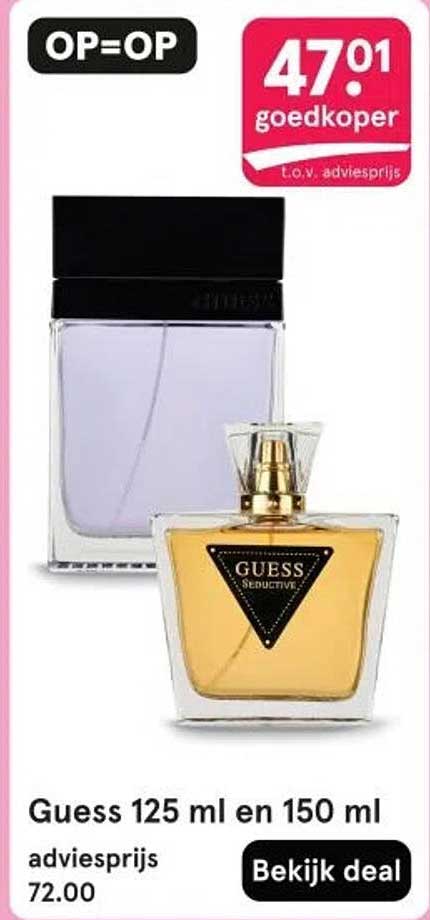Guess 125 ml en 150 ml