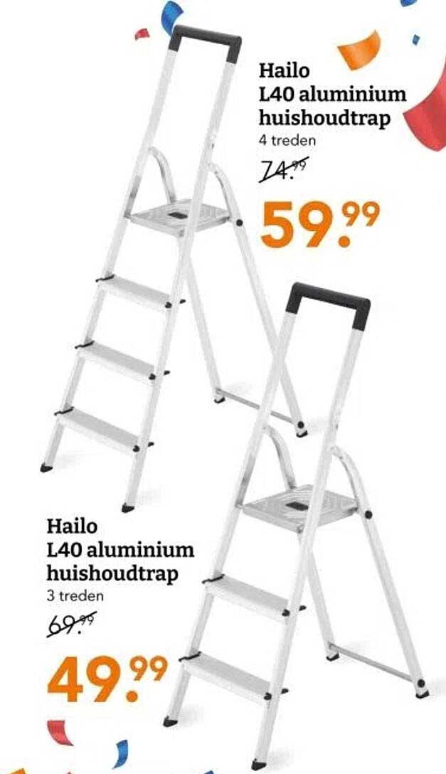 Hailo L40 aluminium huishoudtrap