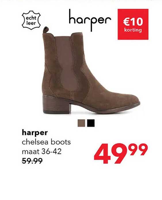 harper chelsea boots maat 36-42
