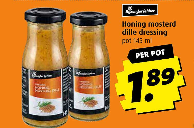 Honing mosterd dille dressing