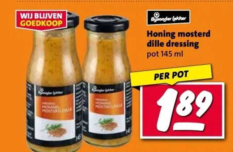 Honing mosterd dille dressing