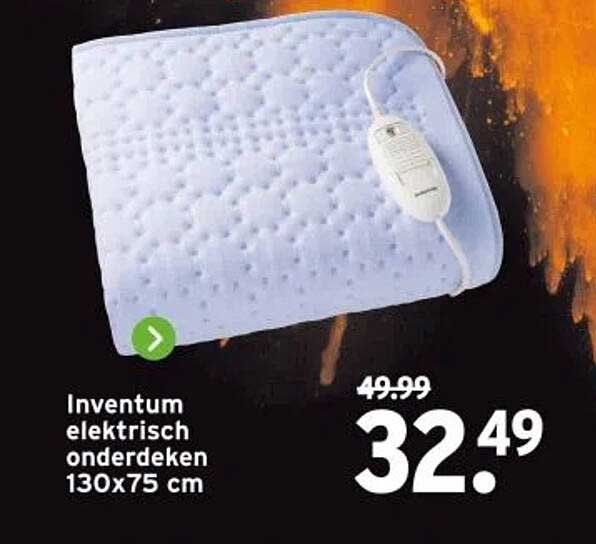 Inventum elektrisch onderdeken 130x75 cm